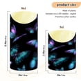 thumbnail image 3 of 2 PCS Tilted Flameless Candles Flickering LED Lights Battery Operated Candles with Remote Timers for Holiday Decor Blue-purple and Cyan Butterflies, 3 of 7