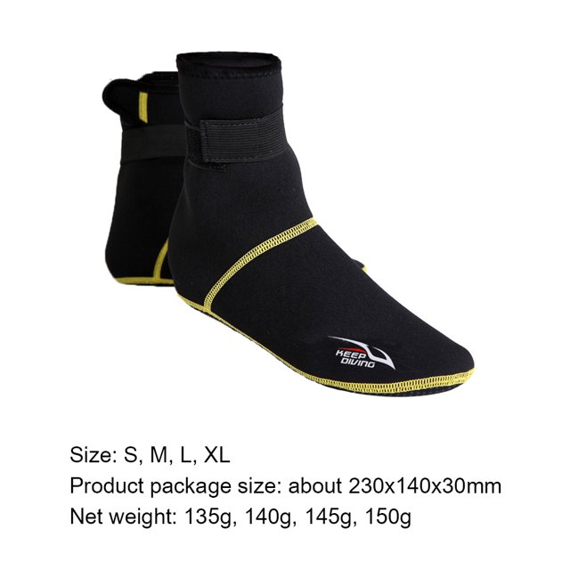 Buceo al aire libre Invierno Natación Snorkeling Calcetines Calcetín térmico de piso de 3 mm (XL) Ehuebsd Para estrenar