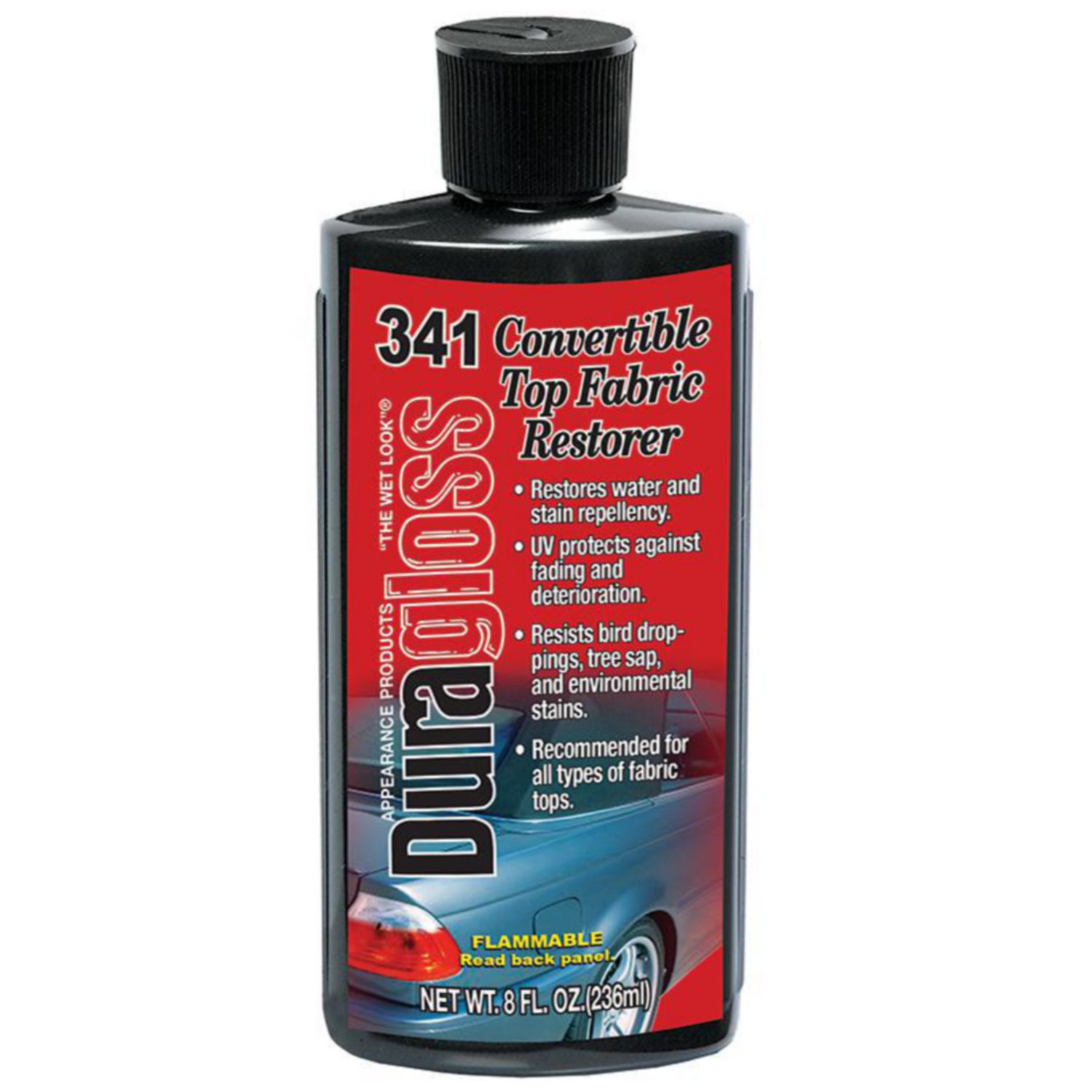 Duragloss Convertible Top Fabric Restorer Restores water and stain
