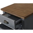 thumbnail image 6 of Farmhouse Three Drawer Wood File Cabinet Blue Wood Fully Assembled, 6 of 11