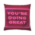 thumbnail image 2 of Ahgly Company Neon Neon Outdoor Throw Pillow, 18 inch by 18 inch, 2 of 6