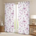 thumbnail image 3 of Feelyou Cartoon Cat Kitten Black Out Curtains, Girly Pink Flower Curtains Pack of 2 (42x63 Each), Teens Kids Boys Girls Bedroom Curtains, Window Curtains Home Decor, 3 of 7