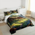 thumbnail image 3 of Manfei Vintage Rustic Cottage Bedding Comforter Set 2pcs for Female Men,Nature Scenery Twin Comforter Sets Microfiber,Colorful Floral Flowers Breathable Bedding Set,Microfiber Bedroom Decor, 3 of 8