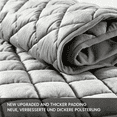 thumbnail image 4 of Oaskys Dust-Proof Full Wrap Design Headboard Cover – Stretchable Fabric Headboard Protector with Elastic Hem, Soft Breathable Bed Head Cover, Gray, 4 of 7