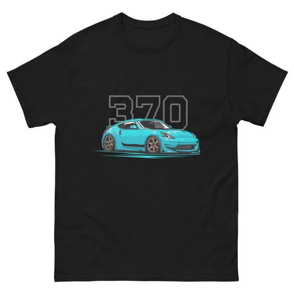 370 JDM Z import drift king classic tee t-shirt (Black, S)
