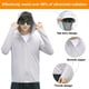 thumbnail image 3 of 1 ropa de protección solar gris claro para adultos, abrigo de ropa de protección solar de seda helada con sentido fresco, 3 of 5