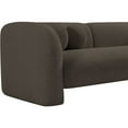 thumbnail image 6 of Meridian Furniture Emory Brown Boucle Fabric Sofa, 6 of 15