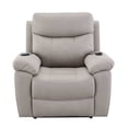 thumbnail image 4 of ACME Chriki Microfiber Upholstered Power Recliner with Lift & Massage in Gray, 4 of 15