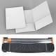 thumbnail image 1 of Cortador de Papel Manual ABS Plástico Artesanal Cortador de Papel de Embalaje Cortador de Papel Cabeza de Corte de Acero Al Carbrobrok Con Regla Papeles Plegibles, 1 of 7
