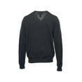 thumbnail image 3 of Baruffa Gray Heather V-Neck Sweater , Size Medium, 3 of 4