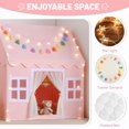 thumbnail image 2 of Carpa de juego para niños Senodeer para interiores con tapete, guirnalda y luces en forma de estrella, 2 of 6