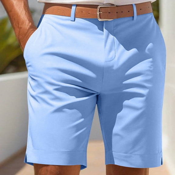 Cxenplz Golf Shorts Mens Lightweight Quick Dry Stretch Flat Front Casual Dress Work Fashion Shorts