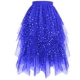 thumbnail image 2 of Bixock Skirts for Women Midi Long Fairy Skirt Tutu A-Line Mesh Layered High Elastic Waist Easter Skirts Beach Vacation Workout Skirt, 2 of 6