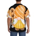 thumbnail image 3 of Fotbe Sunflower Gnomes 2 Camisa Estampada de Manga Corta para Hombre, Casual de Verano, Estilo Playero, Sin Arrugas-Large, 3 of 5