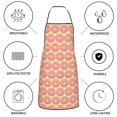 thumbnail image 6 of Gaeub Donuts With Pink Glaze Kitchen Cooking Aprons Adjustable Bib Apron Waterdrop and Oil Resistant Kitchen Chef Apron for Women Men, 6 of 7