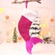 thumbnail image 1 of Cola de pescado de lentejuelas Calcetín de Navidad Decoración de liga Decoración de calcetín de Navidad (rosa), 1 of 3