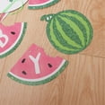 thumbnail image 4 of FELIZ CUMPLEAÑOS Pancarta con diseño de frutas de verano, banderines de sandía coloridos, guirnalda decorativa divertida para cumpleaños, banderines de papel, decoración, suministros para fiestas, r, 4 of 4