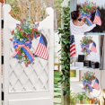 thumbnail image 6 of Patriotic Swag 4th of July Wreaths for Front Door, Independence Memorial Day Garland Wreath for Home Wall Decor American Flag Wreaths Holiday Decor Supplies Summer Hanging Porch, 6 of 7