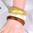 thumbnail image 2 of Resin Cuff Bracelet Bangles Acrylic Wide Irregular Geometric Bracelet, 2 of 9