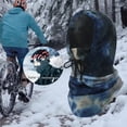thumbnail image 3 of Pasamontañas, capucha protectora para el sol, calentador de cuello para ciclismo en climas fríos Armada, 3 of 8