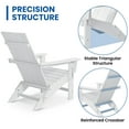 thumbnail image 2 of Garpans Folding Adirondack Chair with Ottoman HDPE All Weather Outdoor Foldable Adirondack Patio Chair with Footrest for Outside Pool Garden Deck Front Porch Fire Pit, 2 of 8