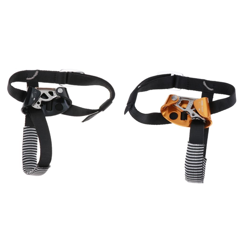 Axioma Outdoor Foot Ascender Riser Rock Climbing Mountaineeriing Strap Equipment Left Left Black