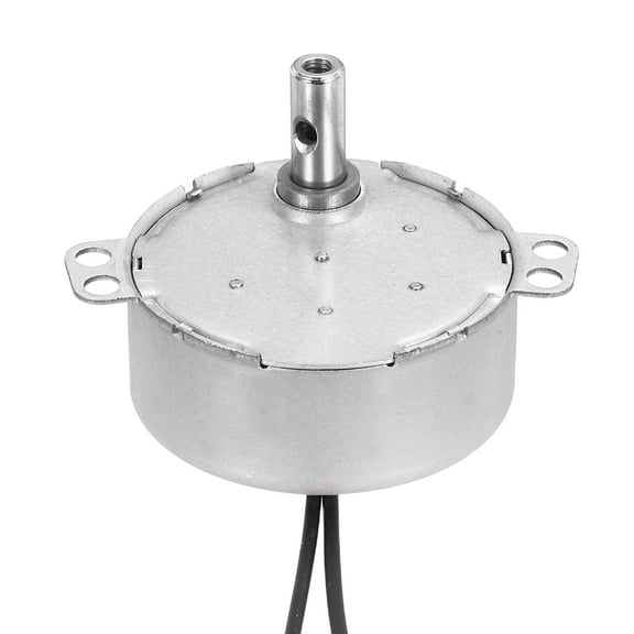 Uxcell Synchronous Motor, AC220-240V 50/60Hz 8-10 RPM CW/CCW 4W Low Speed Slow Rotating Turnable Motor for Electric Fan, Heater, Art Projects