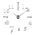 thumbnail image 4 of j de Pared DIY, Pegatinas Silenciosas de Superficie de Espejo 3D, j de Pared Grande de , Oficina en Casa, , Baoblaze Reloj de pared decorativo, 4 of 8