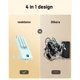 thumbnail image 2 of Power Bank VEEKTOMX 20000 mAh con cables integrados para iPhone, 2 of 7
