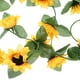 thumbnail image 2 of Guirnalda de flores artificiales de girasol con hojas verdes, 2 of 7