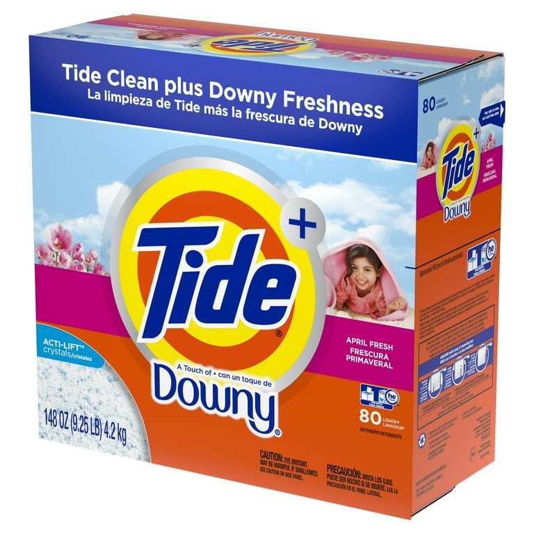 Tide Plus Downy Fabric Softener, April Fresh, 148 Oz HE Turbo
