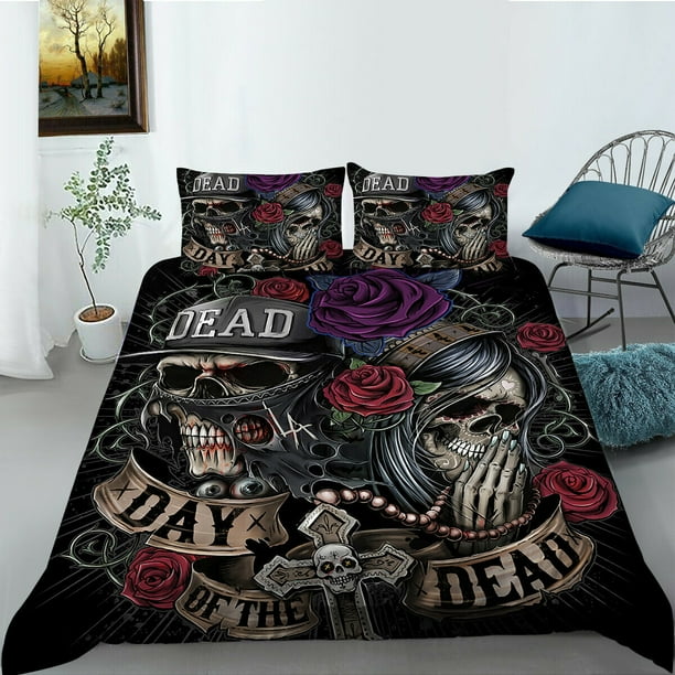 skull bed comforters