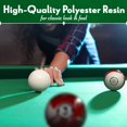 thumbnail image 3 of Iszy Billiards Pool Balls - 16 Piece Cue Ball Set For Pool Table And Display - 2 1/4 Inch 6 Ounce Regulation Size Billiard Balls - Classic Marble Style, 3 of 5
