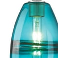 thumbnail image 4 of Westinghouse Lighting 6366300 Mini Pendant with Turquoise Glass - Brushed Nickel, 4 of 6