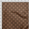 thumbnail image 4 of oneOone Georgette Viscose Brown Fabric Asian Block Print Craft Projects Decor Fabric Printed By The Yard 42 Inch Wide, 4 of 4
