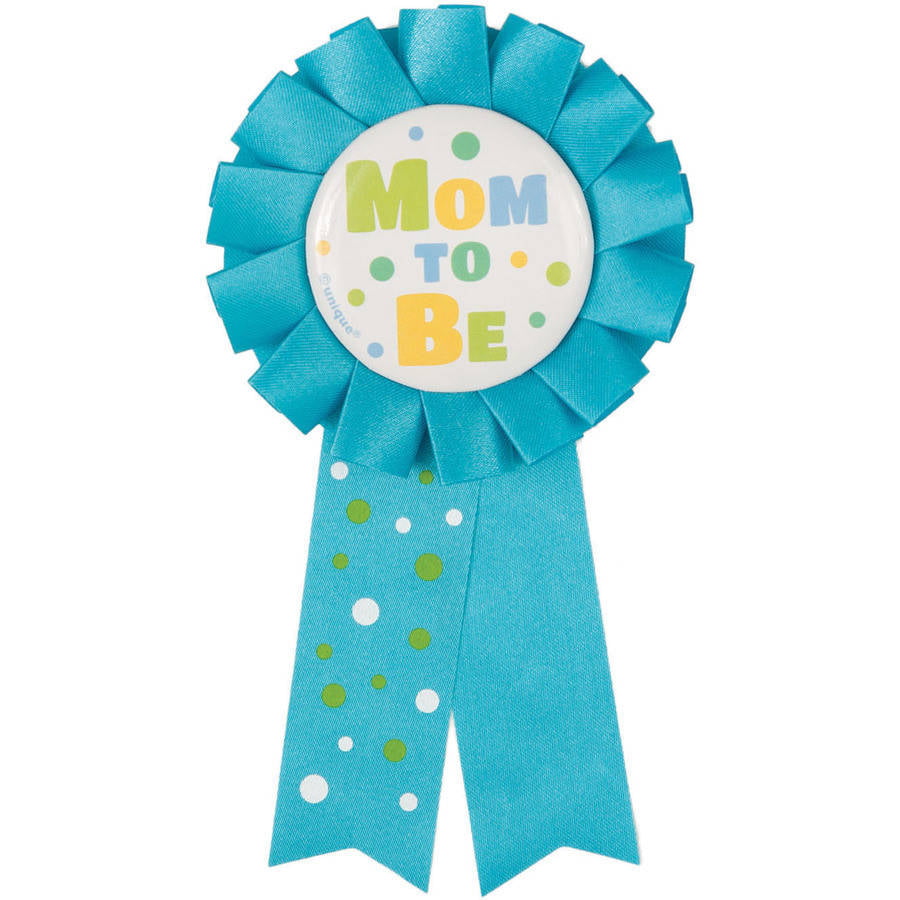 Blue Pink Yellow New Mummy To Be Keep Sake Baby Shower Mum to Be Rosette Badge 