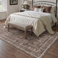 thumbnail image 3 of BERTHMEER 9'x12' Area Rugs for Living Room Bedroom Office Dining Room Kitchen Farmhouse Oriental Rugs Non Slip Vintage Traditional Rugs Carpets,Red Brown, 3 of 7