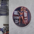 thumbnail image 5 of American Art Decor Gas Station Pinup Girl 15" Dome Metal Sign - Room Decor for Bar, Man Cave, Garage, Game Room & More, 5 of 5