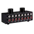 thumbnail image 3 of 2X Switcher 6 in 2 Out Or 2 in 6 Out Headphone Speaker Switcher Stereo Sound Source Signal Selection Switcher, 3 of 7
