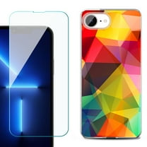 For For iPhone 16e Phone Case Cover, Shockproof Case with Tempered Glass Screen Protector, by OneToughShield - Polygon