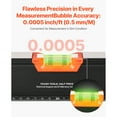 thumbnail image 2 of KFFKFF 6-Piece Torpedo Level, 78/48/32/24/16/10 Inch Box Levels Set, Bubble Vials Ruler for 45/90/180 Degree, Shock-Proof Aluminum Alloy Magnetic Leveler Tool, 2 of 9