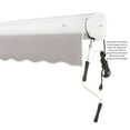 thumbnail image 5 of Awntech 16 Ft Key West Right Motorized Heavy Duty Patio Retractable Awning with Cassette (192in x 9.38in x 120in), Gray, 5 of 8