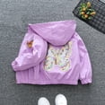 thumbnail image 2 of Jkety Toddler Fall Jacket Girl Baby Toddler Boys Girls Sherpa Fleece Lined Jacked Sweatshirt Fall Winter Autumn Warm Clothes with Hoodie Purple,1-2 Years, 2 of 5