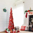 thumbnail image 3 of 5ft Pop Up Christmas Tree with Stand, Tinsel Collapsible Artificial Christmas Tree for Holiday Christmas Home Decorations, 3 of 7