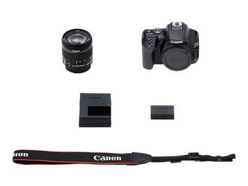 Canon EOS Rebel SL3 - Digital camera - SLR - 24.1 MP - APS-C - 4K / 24 fps - 3x optical zoom EF-S 18-55mm IS STM lens - Wi-Fi, Bluetooth - black - image 2 of 2