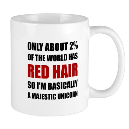 

CafePress - Red Hair Majestic Unicorn Mugs - Ceramic Coffee Tea Novelty Mug Cup 11 oz