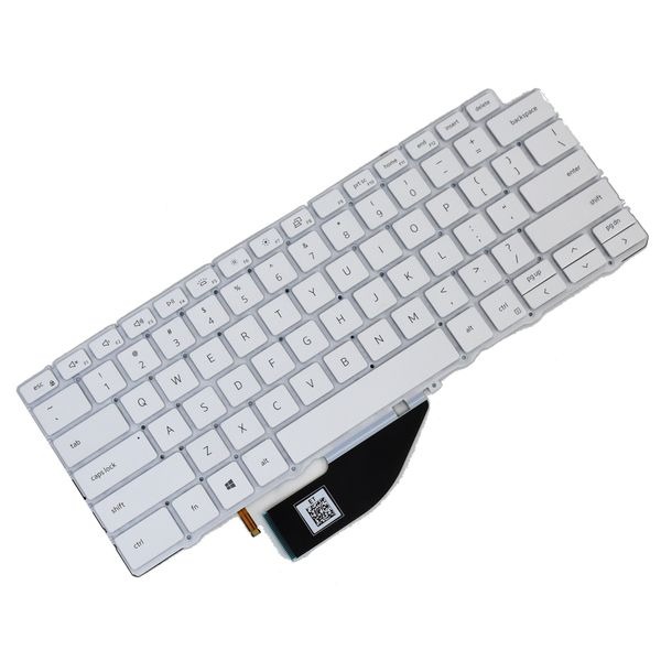 Dell XPS 13 7390/9310 2-in-1 White Backlit US QWERTY Keyboard – VKJ01