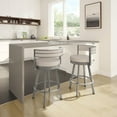 thumbnail image 1 of Amisco Browser Grey Frame with Cream Bar or Counter Stool-76.2 cm (30 in.), 1 of 1