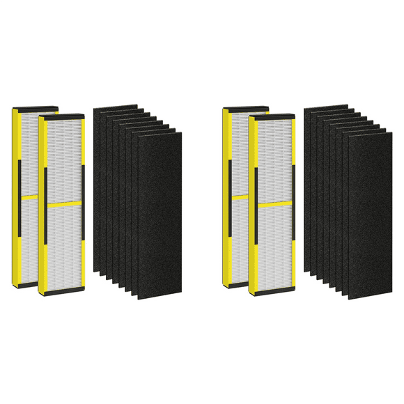 FLT4825 Replacement Filter for Germ Guardian Air Purifier, for AC4825 AC4850, 4 True HEPA + 16 Carbon Filters