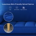 thumbnail image 6 of ROMA 67.7'' 3 seater Sofa Couch for Living Room, Modern Sofa,Small Couches for Small Spaces,Upholstered 3-Seater Couch for Bedroom, Apartment, Home Office, Tool-Free Assembly,Blue, 6 of 9